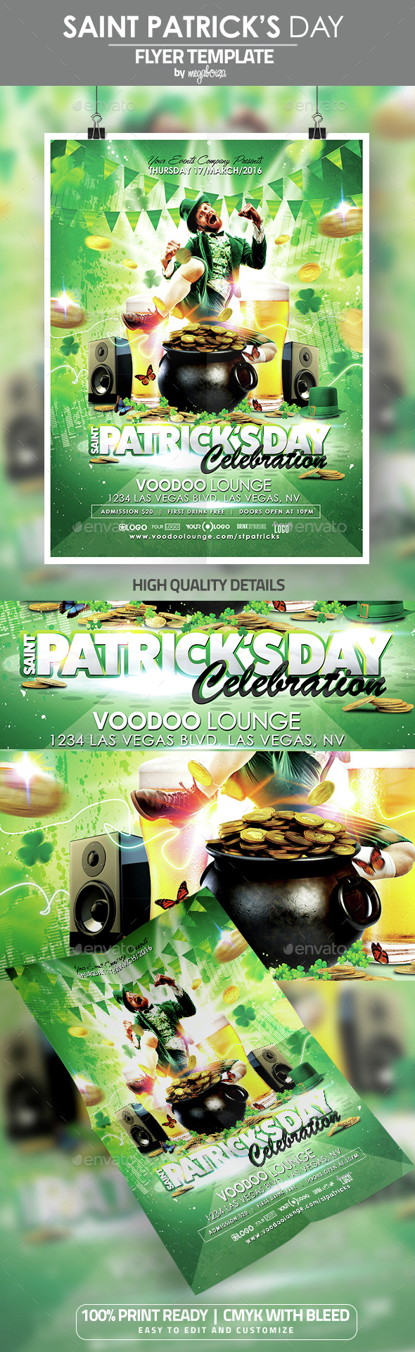 Saint Patrick's Day Flyer / Poster Template - Events Flyers