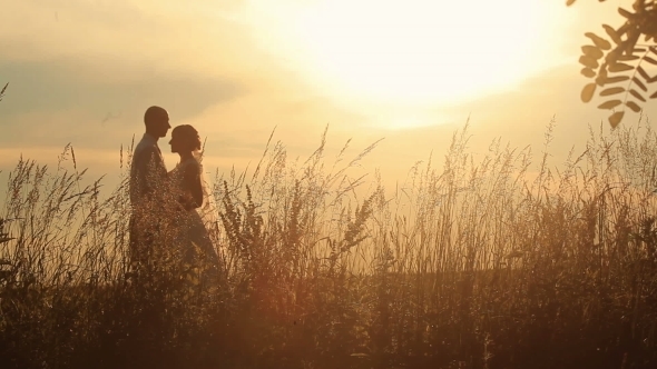 Married Couple Softly Kissing