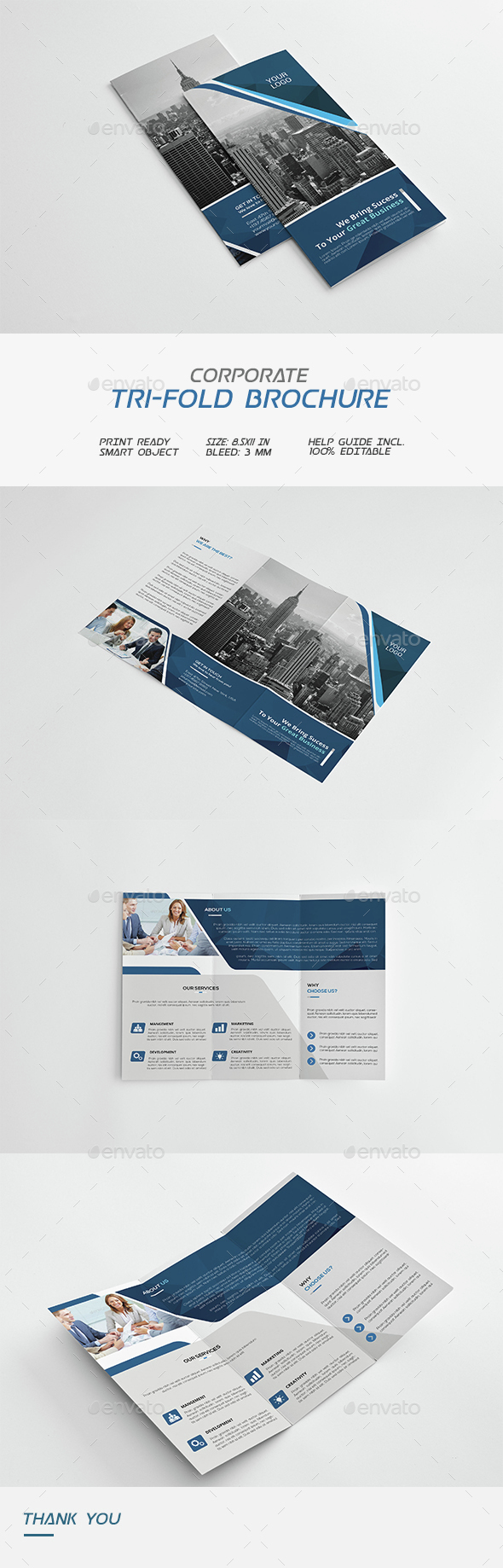 Corporate Tri-Fold Brochure - Corporate Brochures