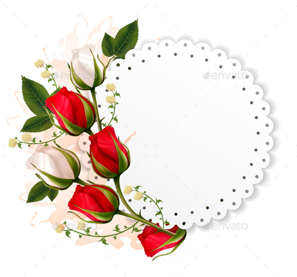 Valentines Day Background With A Bouquet Of Flowers - Valentines Seasons/Holidays