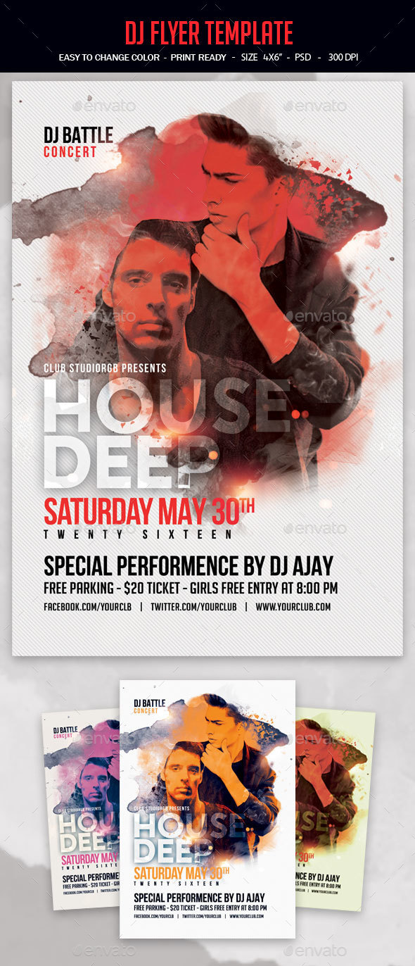 Dj Flyer Template - Clubs & Parties Events