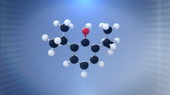 3D Molecule (Propofol) 