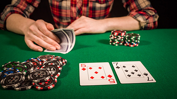 Poker Player Placing A Bet by cookelma | VideoHive