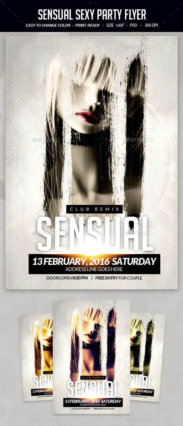 Sensual Sexy Party Flyer - Clubs & Parties Events