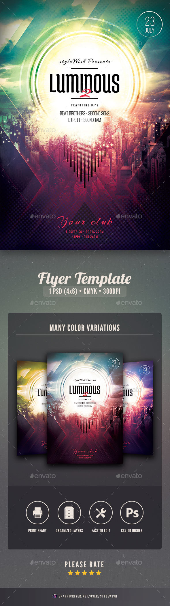 Luminous 2 Flyer - Concerts Events