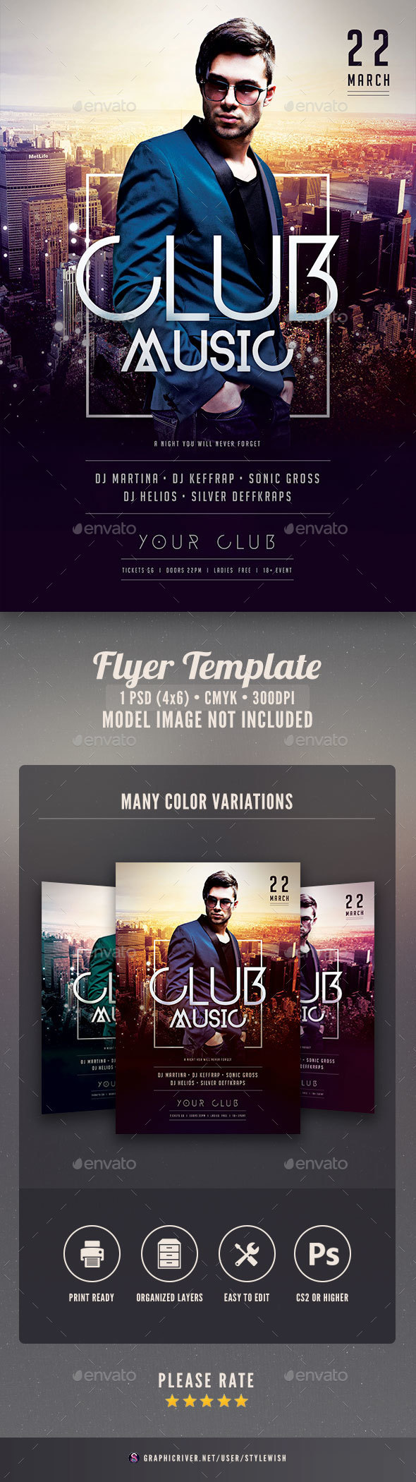 Club Music Flyer - Clubs & Parties Events