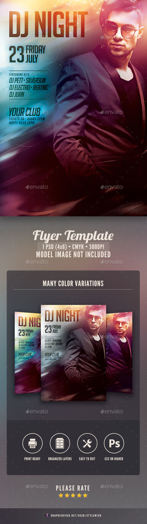 Dj Night Flyer - Clubs & Parties Events