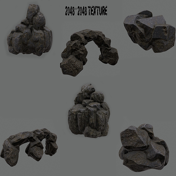 Mountain_Rock_Set - 3Docean 14815891