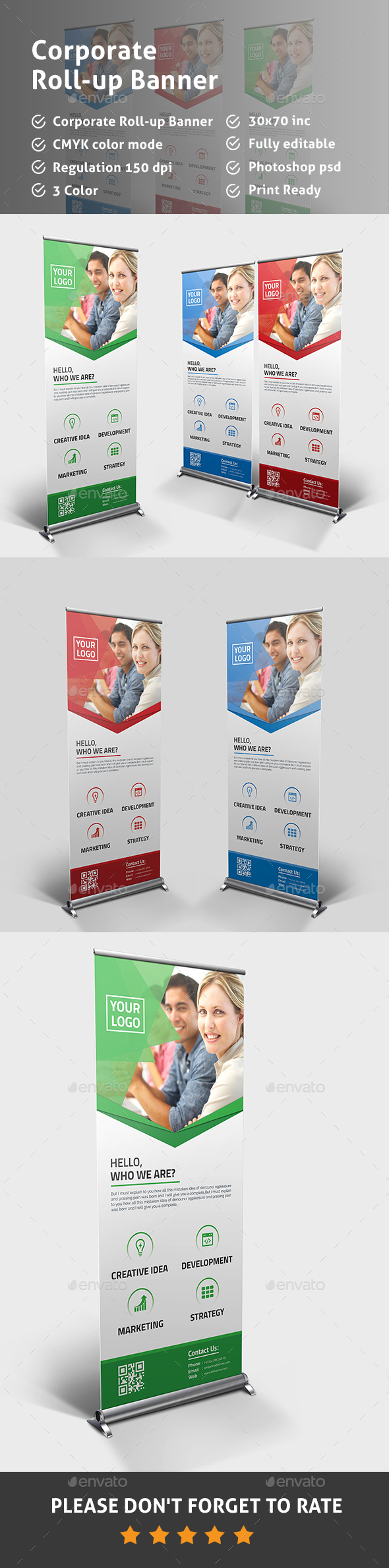 Corporate Roll-up Banner - Signage Print Templates
