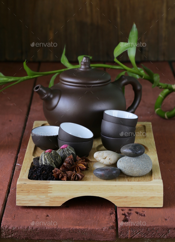 Set for a Traditional Tea Drinking Stock Photo by Dream79 PhotoDune