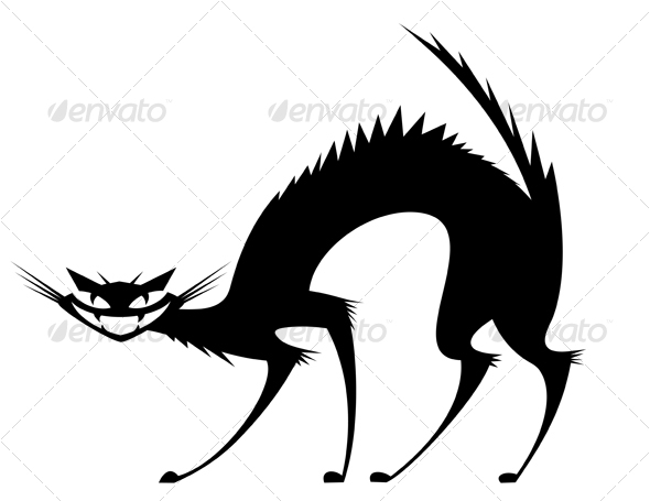 Black wild cat - Animals Characters