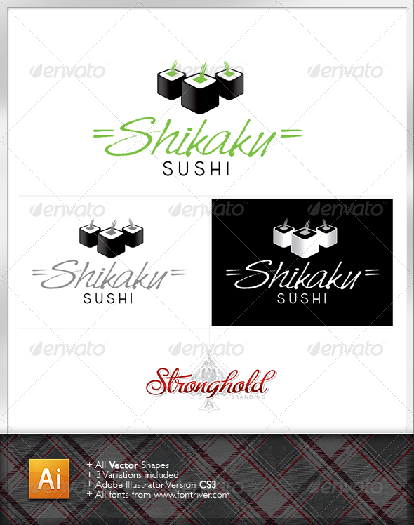 Sushi Company Logo - Food Logo Templates