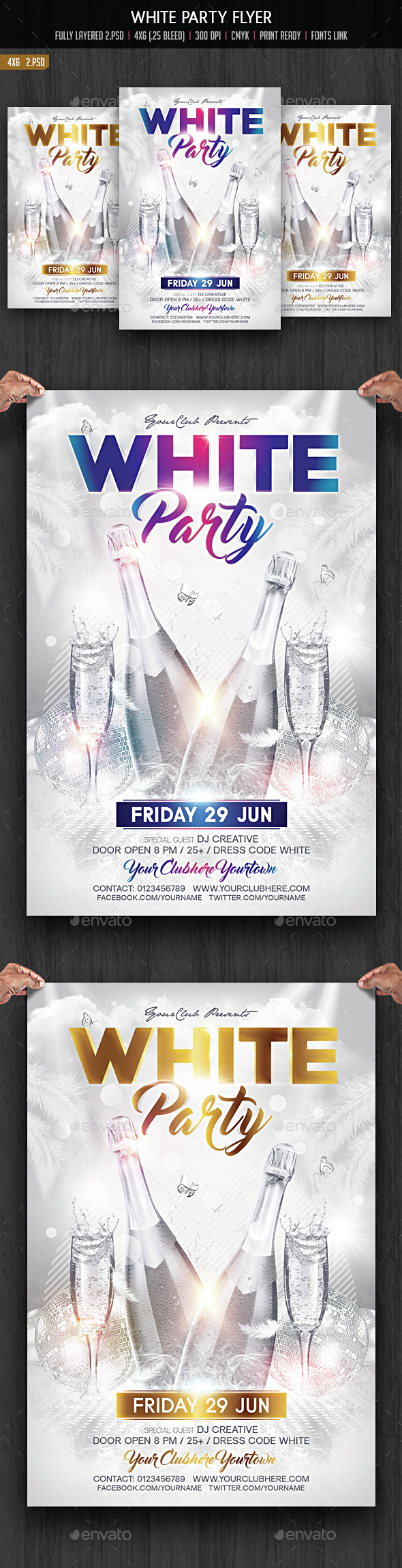 White Party Flyer - Clubs & Parties Events