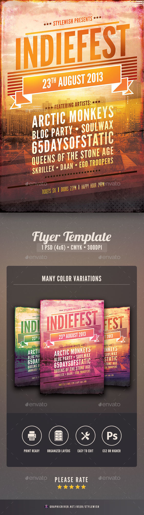 Indie Flyer - Clubs & Parties Events