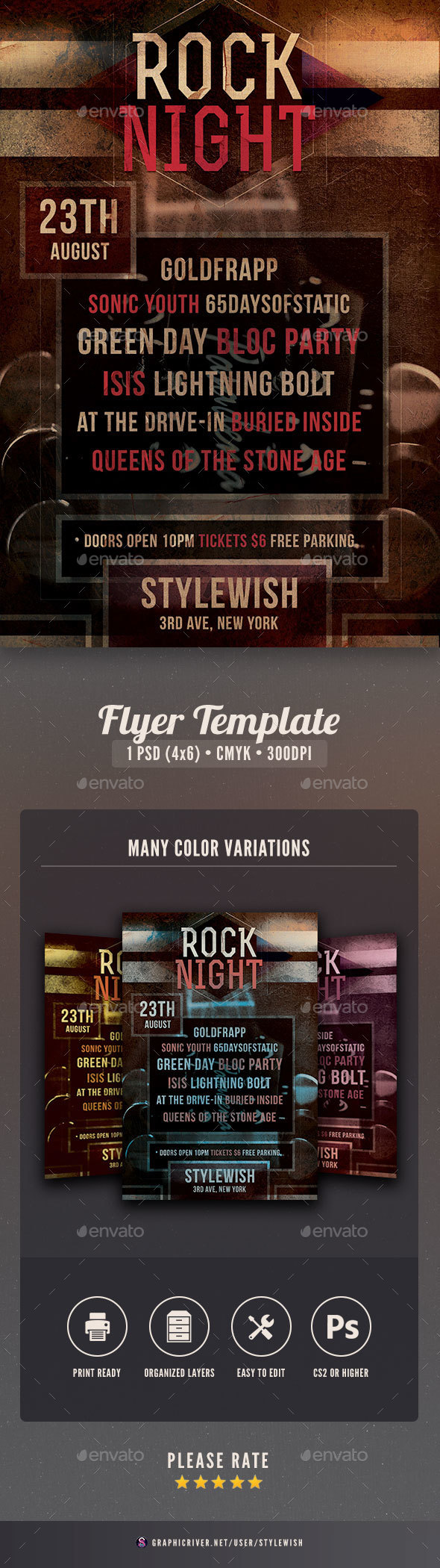 Rock Night Flyer - Concerts Events