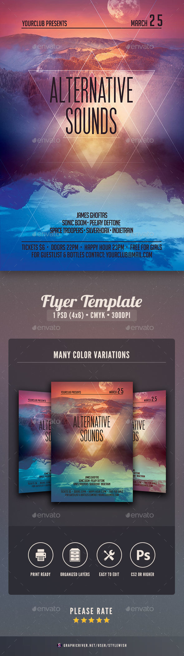 Alternative Sounds Flyer - Concerts Events