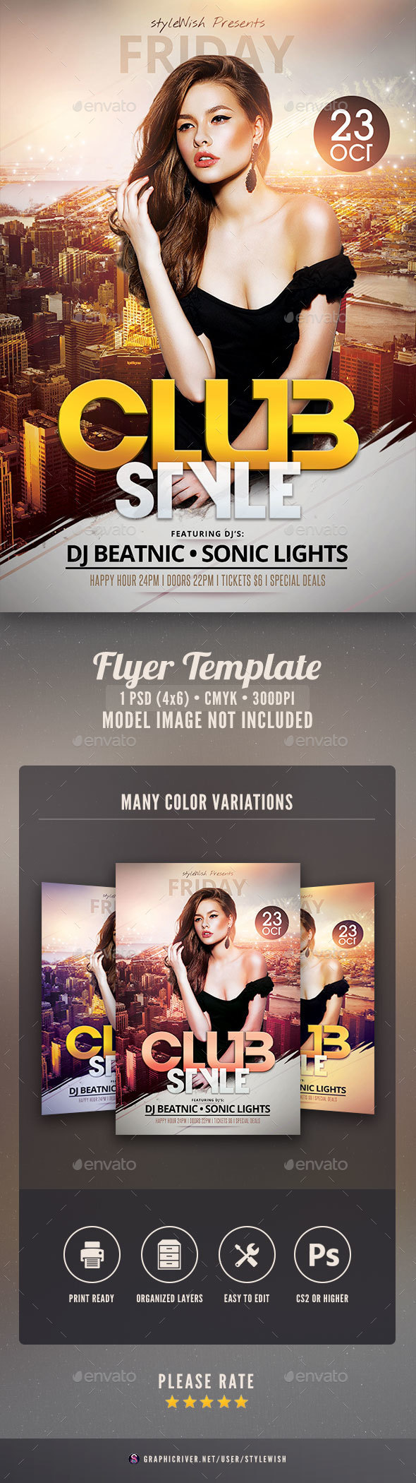 Club Style Flyer - Clubs & Parties Events