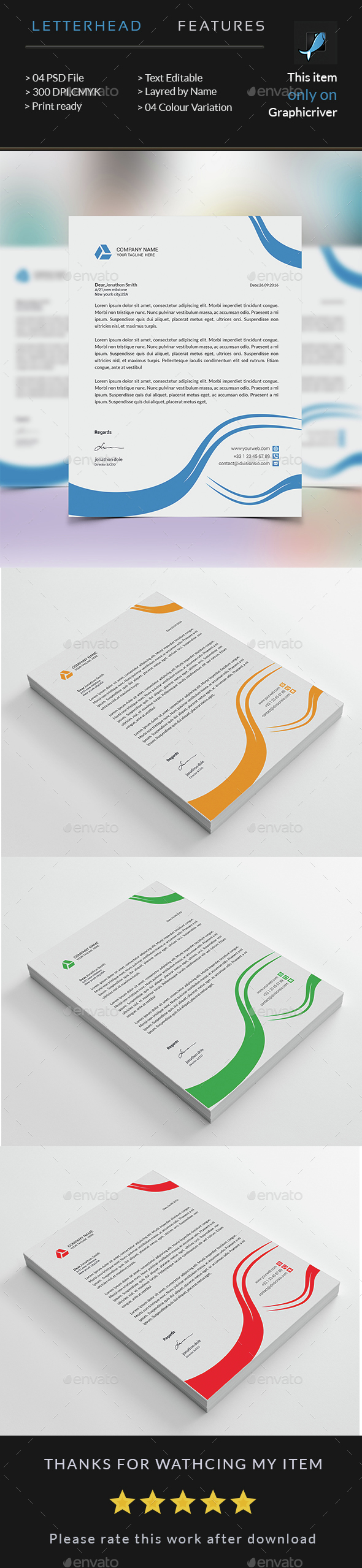 Corporate Business Letterhead