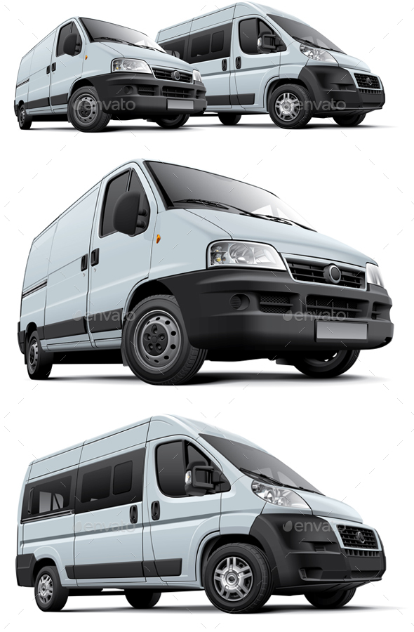 Two Vans - Objects Vectors