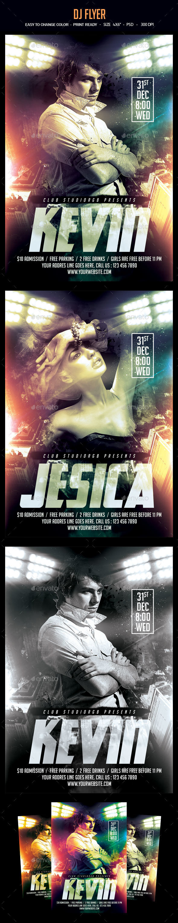 DJ Flyer - Clubs & Parties Events