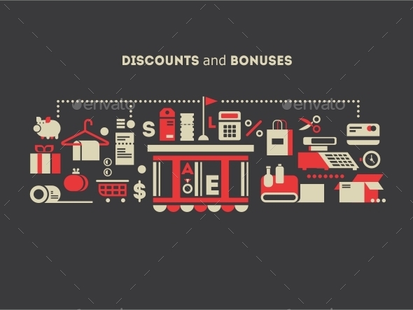 Discounts and Bonuses - Miscellaneous Vectors