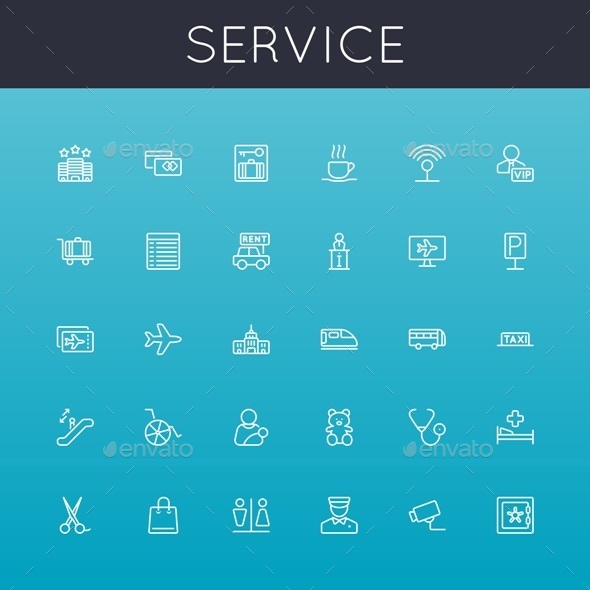 Service Line Icons - Services Commercial / Shopping