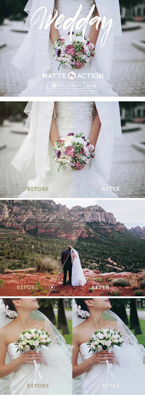 Wedday Matte Photoshop Action - Photo Effects Actions