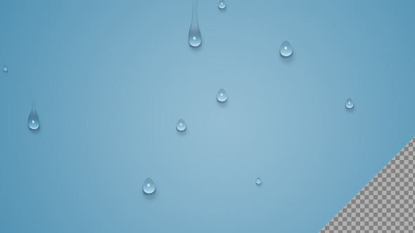 Transparent Water Drops Movement