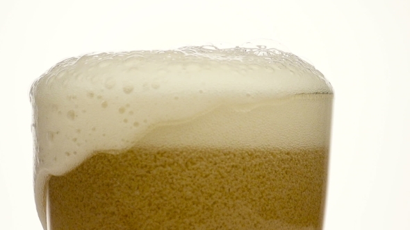 Glass of Beer  With Froth