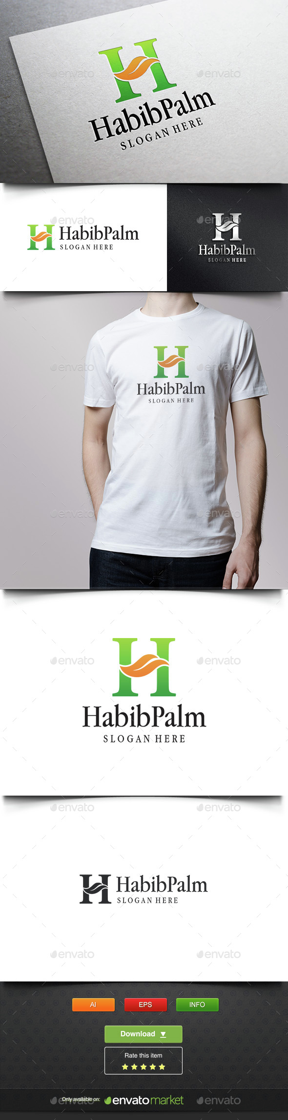 Hotel Leaf - Letters Logo Templates