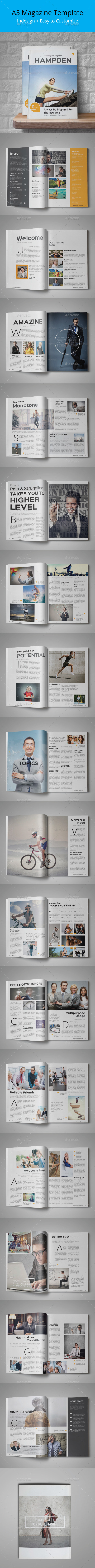 A5 Multipurpose Magazine Template - Magazines Print Templates