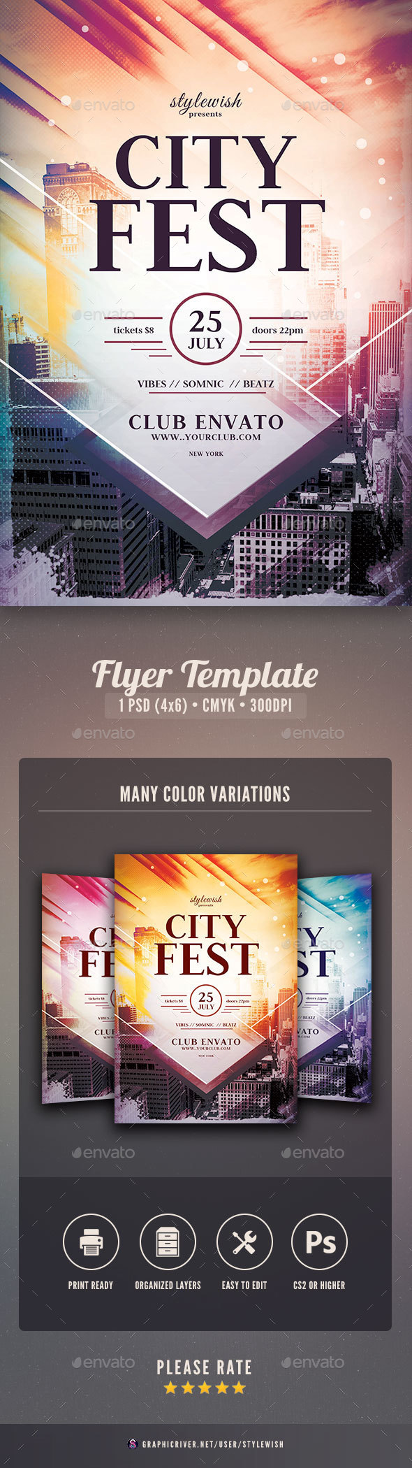 City Fest Flyer - Concerts Events