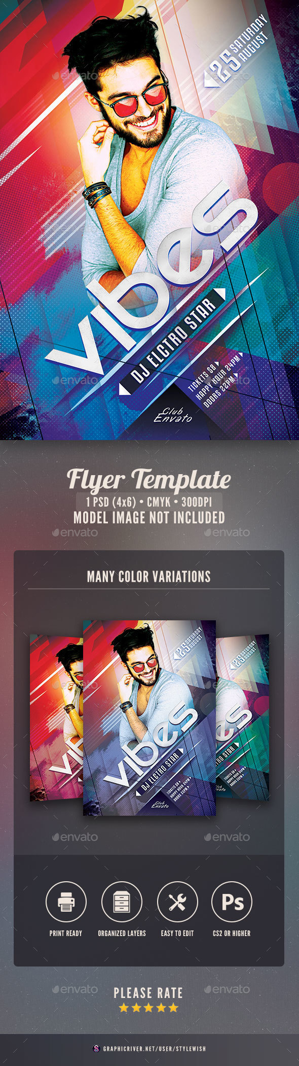 Vibes Flyer - Clubs & Parties Events