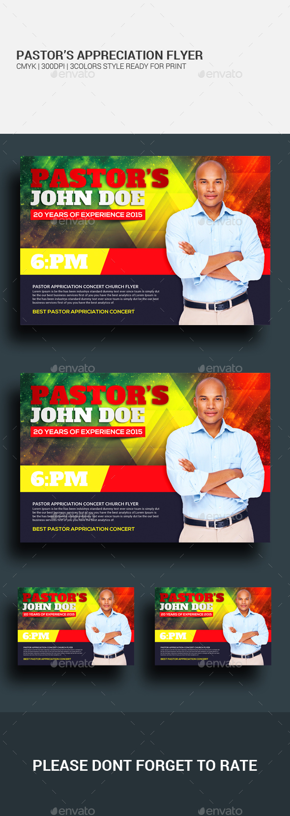 Pastor’s Appreciation Flyer - Church Flyers