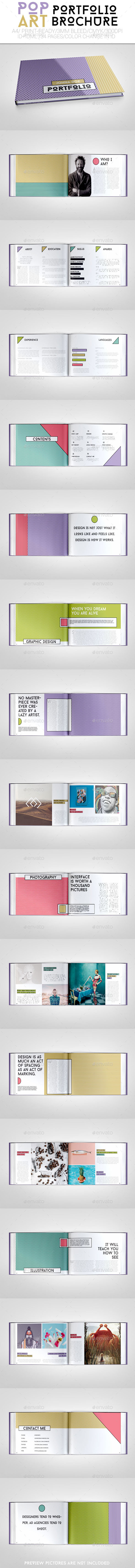 Pop Art Portfolio Brochure - Brochures Print Templates