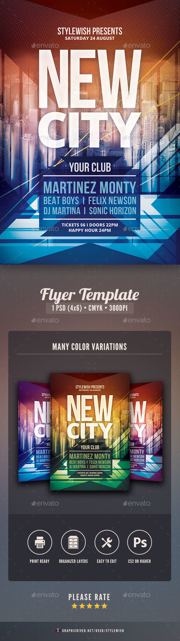 New City Flyer - Clubs & Parties Events