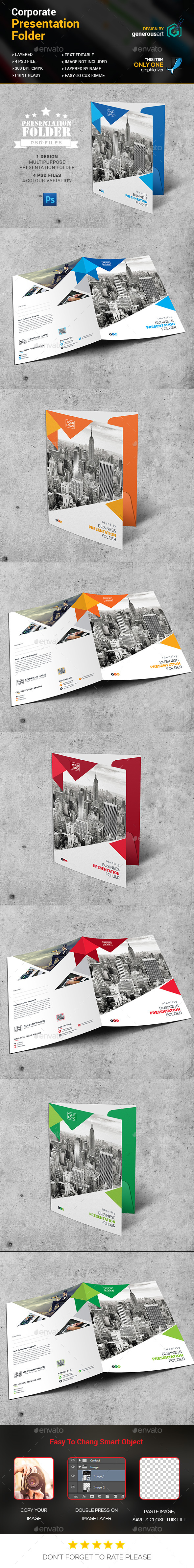 Presentation Folder - Stationery Print Templates