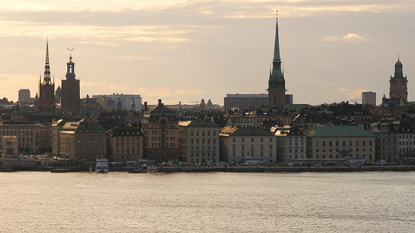 Stockholm Downtown, City Center View, Sweden