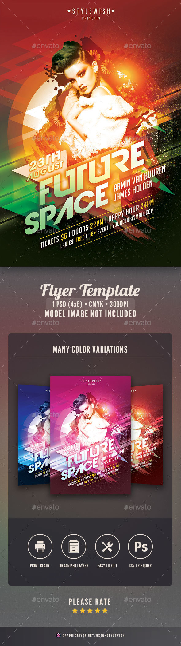Future Space Flyer - Clubs & Parties Events