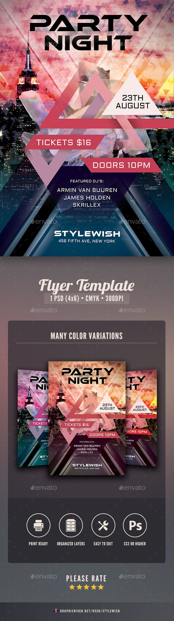 Party Night Flyer - Clubs & Parties Events