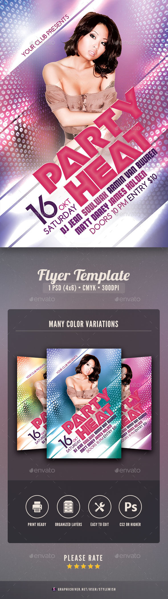 Party Heat Flyer - Clubs & Parties Events