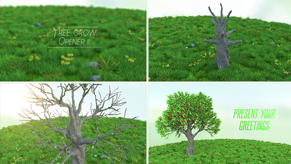 Tree Grow Opener - VideoHive 14839635