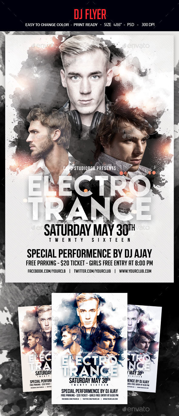 Dj Flyer - Clubs & Parties Events