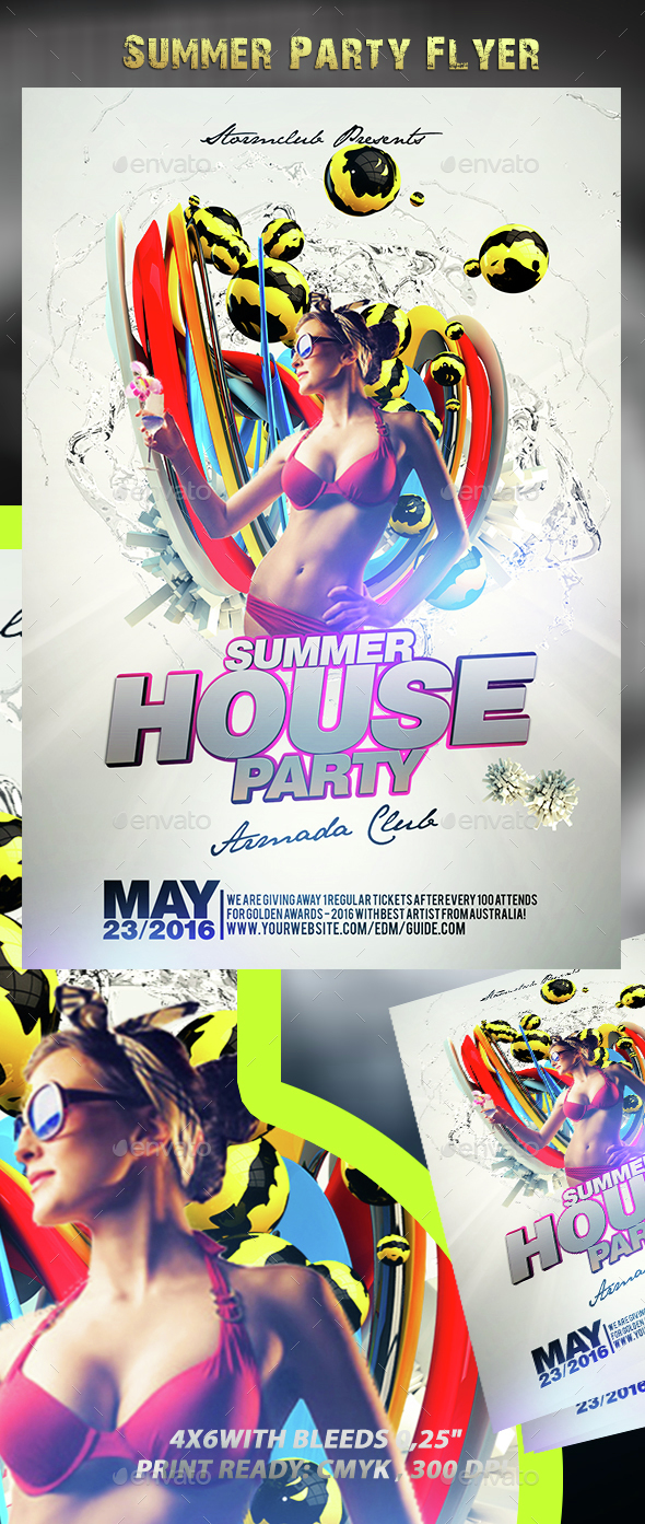 Summer Party Flyer - Events Flyers