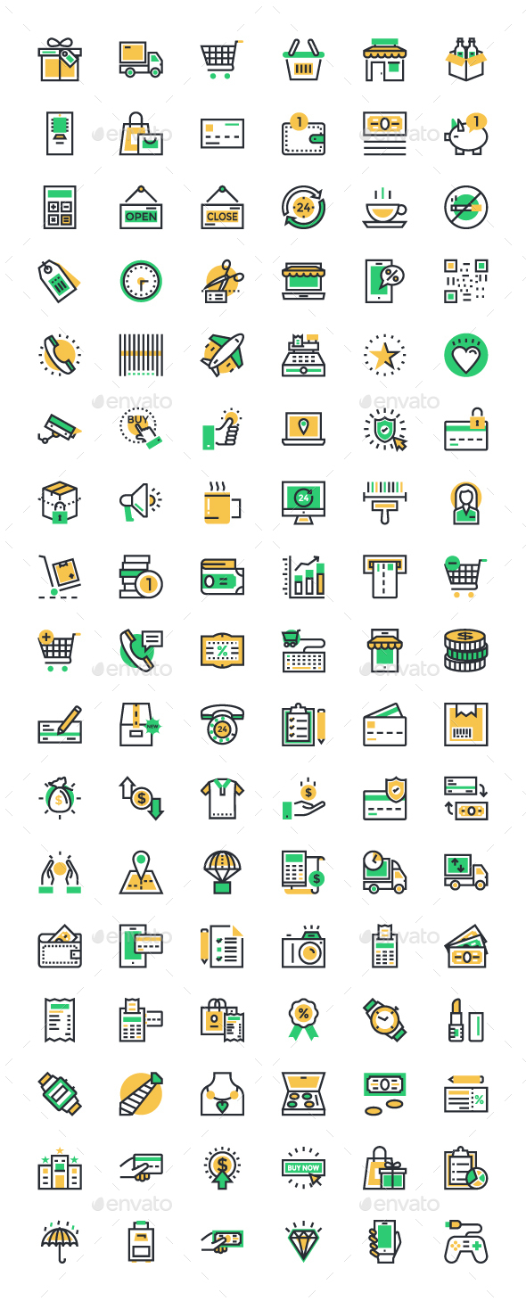 100+ Shopping and Commerce Icons - Business Icons