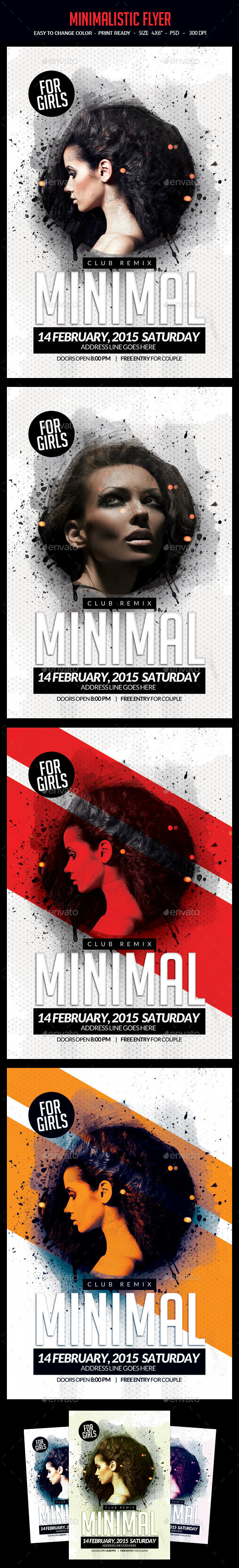 Minimalistic Flyer - Clubs & Parties Events