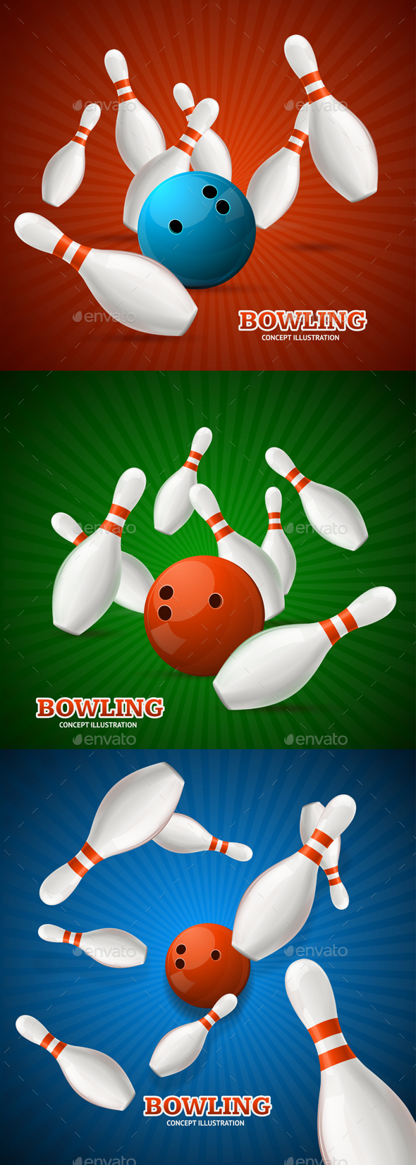 Bowling Concept - Sports/Activity Conceptual