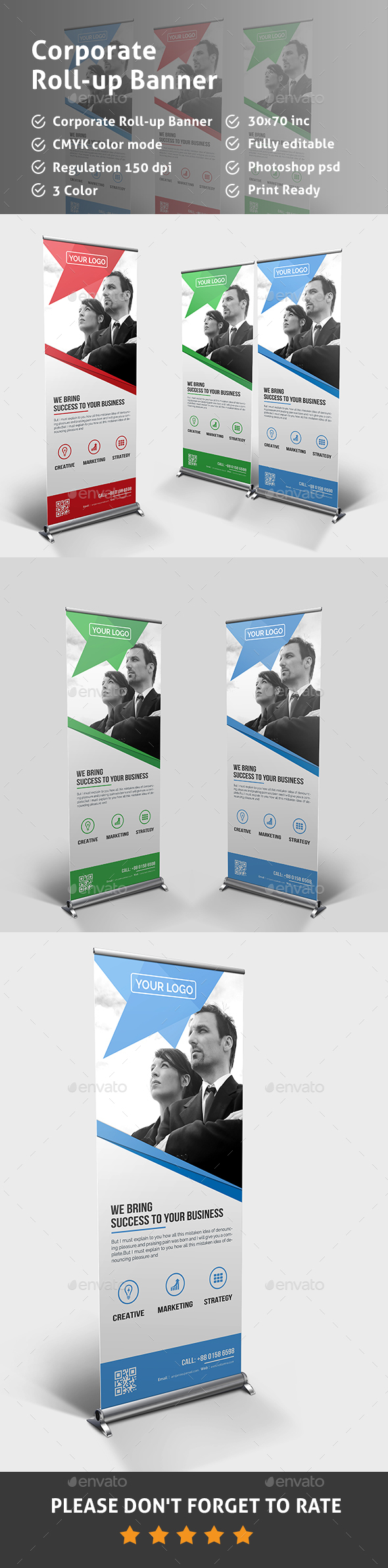 Roll-up Banner - Signage Print Templates