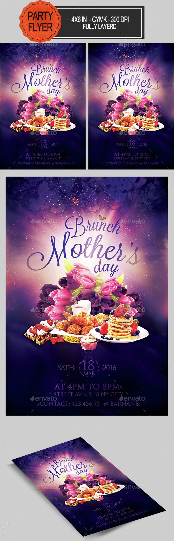 Mother’s Day Brunch Flyer - Holidays Events