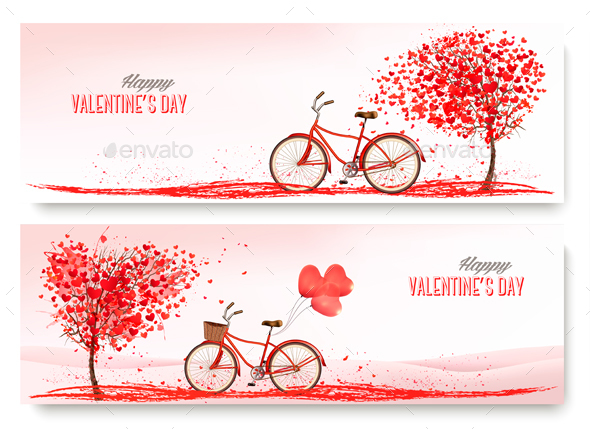 Holiday Valentine Banners. Vector - Valentines Seasons/Holidays